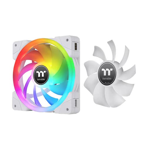 Thermaltake Swafan EX14 White RGB  - 140mm Cabinet Fan with Controller (Triple Pack)